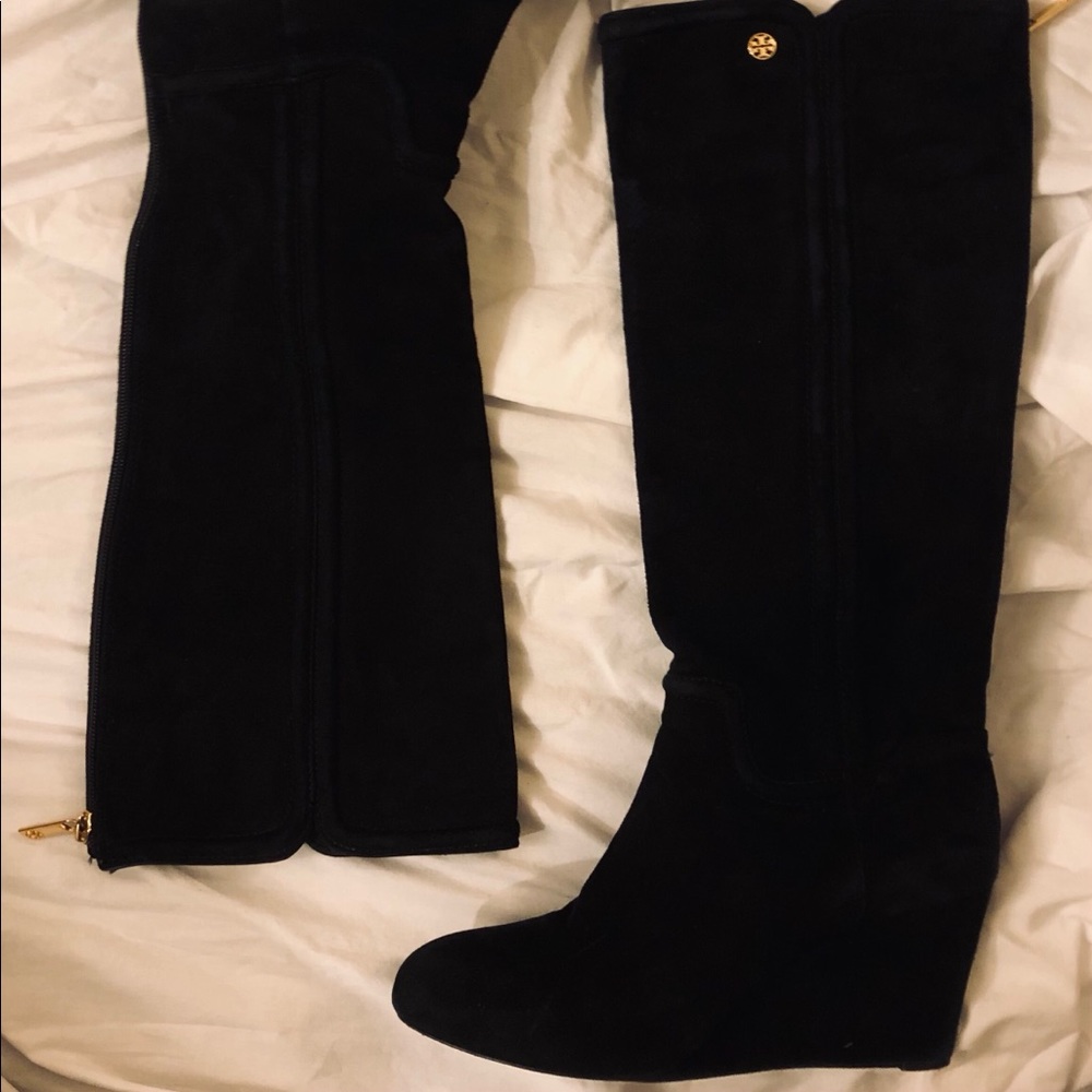 Tory Burch Suede Boots.